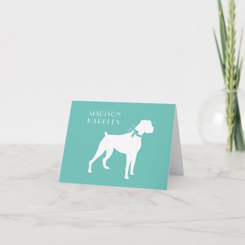 Boxer Dog Puppy Note Card