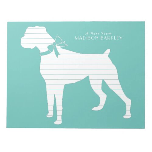 Boxer Dog Puppy Notepad