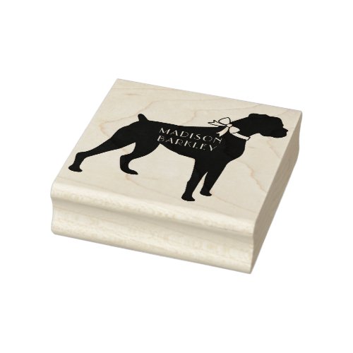 Boxer Dog Puppy Rubber Stamp