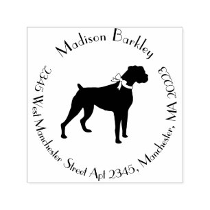 Boxer Dog Puppy Self-inking Stamp