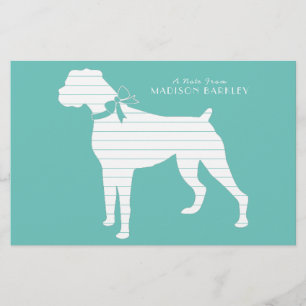 Boxer Dog Puppy Stationery