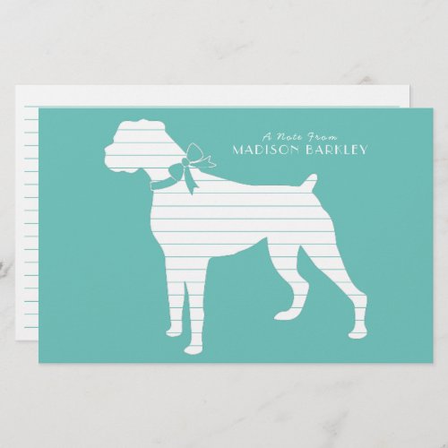 Boxer Dog Puppy Stationery