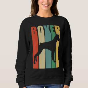 Boxer Dog Retro Sweatshirt