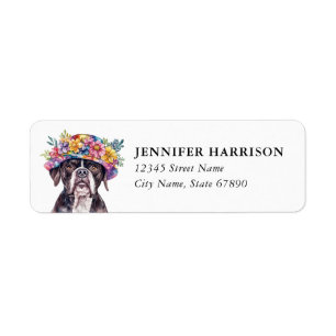 Boxer Dog Return Address Labels