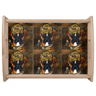 Boxer Dog Serving Tray