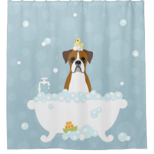 Boxer Dog Shower Curtain