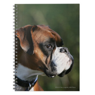 Boxer Dog Side Profile Notebook