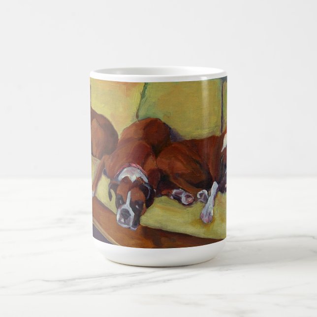 Boxer Dog Siesta Custom Mug (Center)