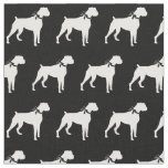 Boxer Dog Silhouette Pet Fabric