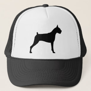 Boxer Dog Silhouette Trucker Hat
