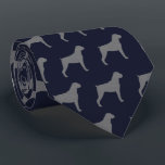 Boxer Dog Silhouettes Pattern Blue and Grey Tie<br><div class="desc">This original Boxers pattern neck tie makes a great gift for dog dads! Available in a variety of colors, this cool tie makes a statement for anyone who loves a Boxer. An awesome gift for the guy who wears a tie for business, or for special events like holiday programs, AKC...</div>