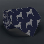 Boxer Dog Silhouettes Pattern Blue and Grey Tie<br><div class="desc">This original Boxers pattern neck tie makes a great gift for dog dads! Available in a variety of colors, this cool tie makes a statement for anyone who loves a Boxer. An awesome gift for the guy who wears a tie for business, or for special events like holiday programs, AKC...</div>