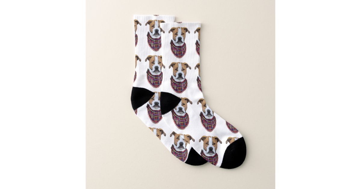 Boxer Dog Socks Zazzle