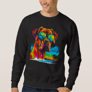 Boxer Dog Summer Sweatshirt
