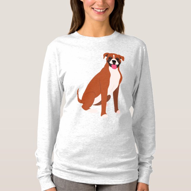 Boxer Dog  T-Shirt (Front)