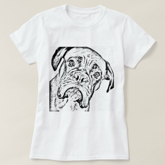 Boxer Dog T-Shirt (Design Front)