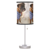 Boxer dog table lamp (Left)
