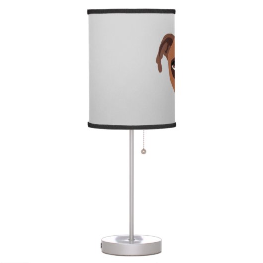 Boxer Dog Table Lamp (Left)