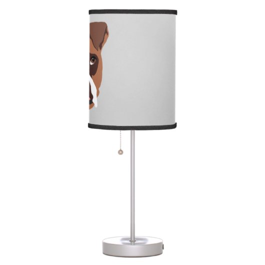 Boxer Dog Table Lamp (Right)