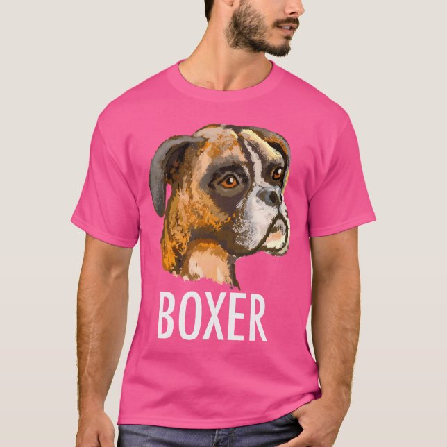 Boxer Dog 	 Tee Tees T Shirt Tshirt (Front)