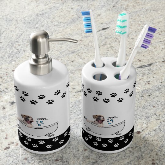 Boxer Dog themed Bathroom Decor Bath Set