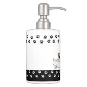 Boxer Dog themed Bathroom Decor Bath Set (Right)