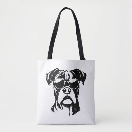 Boxer Dog Tote Bag