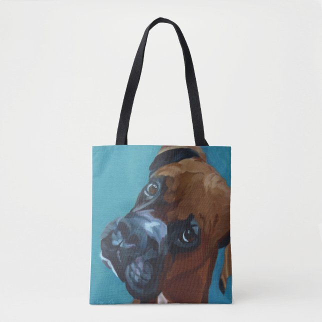 Boxer Dog Tote Bag (Front)