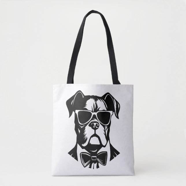 Boxer Dog Tote Bag (Front)