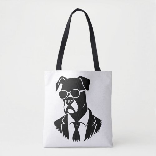 Boxer Dog Tote Bag