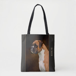 Boxer Dog Tote Bag