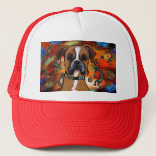 BOXER DOG TRUCKER HAT