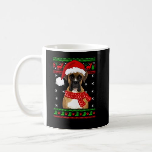 Boxer Dog Ugly Sweater Christmas Puppy Dog Lover Coffee Mug
