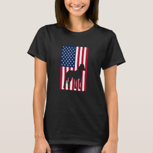 Boxer Dog USA American Flag 4th of July Patriotic T-Shirt