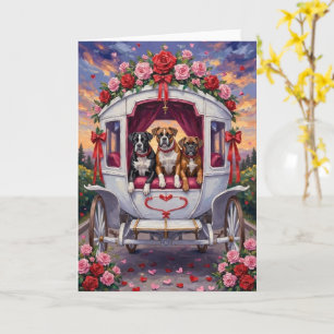 Boxer Dog Valentine's Day  Card