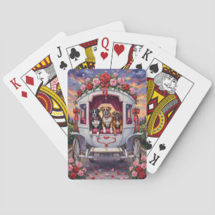 Boxer Dog Valentine's Day  Poker Cards
