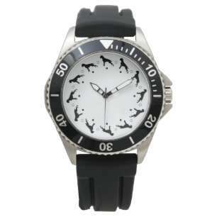 Boxer Dog Watch Black White