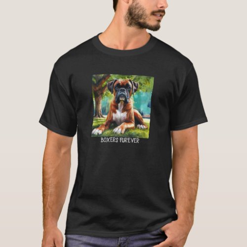 Boxer Dog Wiggle Butts  Tail Wags T_Shirt
