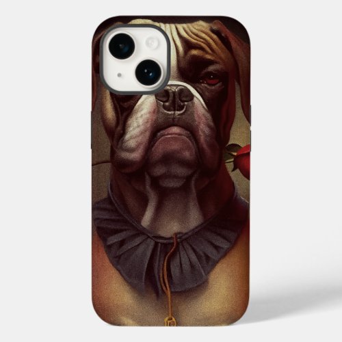 Boxer Dog with Rose Case_Mate iPhone 14 Case