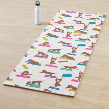 Boxer dog yoga pose