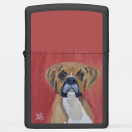 Boxer Dog Zippo Lighter