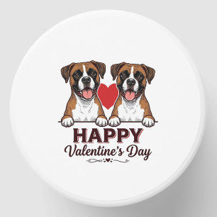 Boxer Dogs Happy Valentines Day Vintage Mini Candle Favors