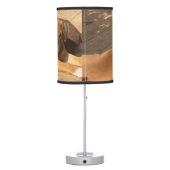 Boxer  dogs  table lampd lamp (Back)