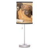 Boxer  dogs  table lampd lamp (Right)