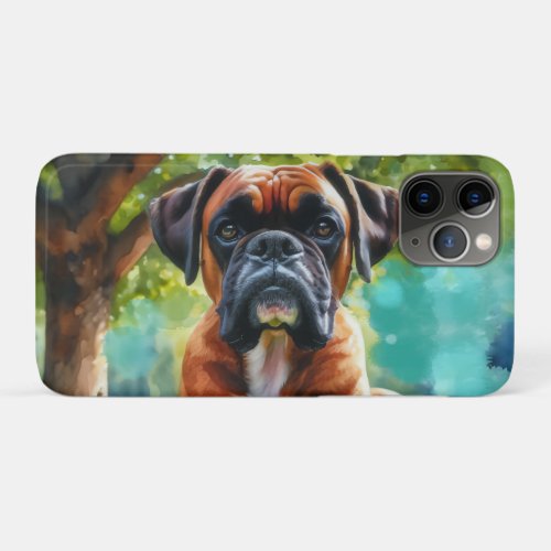 Boxer DogWiggle Butts  Tail Wags iPhone 11 Pro Case