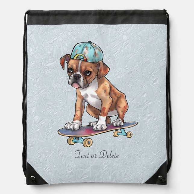 Boxer Drawstring Bag (Front)