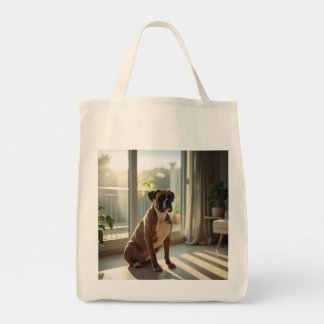 Boxer Elegant Grocery Tote Bag