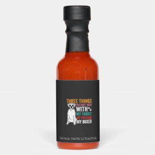 Boxer Family Freedom Dog Lover Hot Sauces