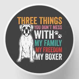 Boxer Family Freedom Dog Lover Mini Candle Favors