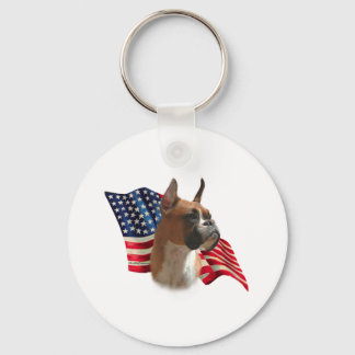 Boxer Flag Keychain